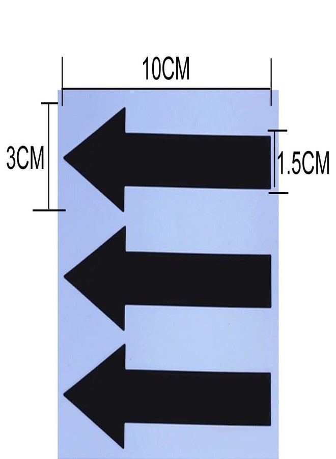 ليزنيرزم 30 ملصقًا (5 أوراق) من ملصقات الأسهم السوداء، ملصقات أسهم اتجاهية، ملصقات أسهم ملونة، ملصقات أسهم لاصقة مقاومة للماء، ملصقات تحديد الأسهم للاستخدام الداخلي والخارجي، 1.2 بوصة × 4 بوصة - Image 3